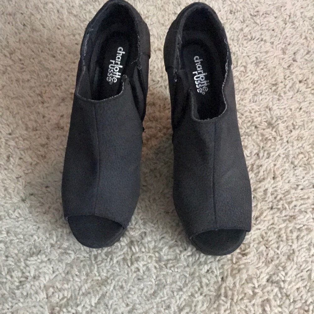 Black high Wedges